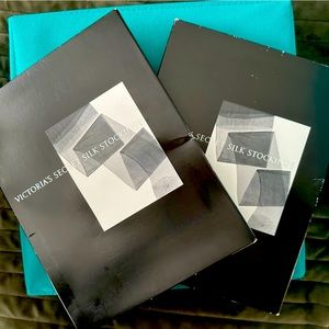 NWT 2 Pair Victoria Secret 100% silk hose. NEW.